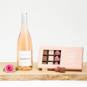 Interflora Rosé og CHO CHO 18 stk.
