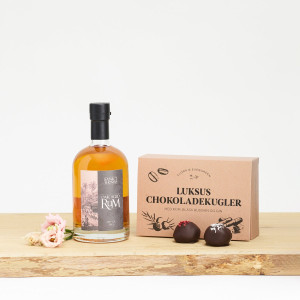 Interflora Rom og Flora og Evergreen Luksus chokoladekugler