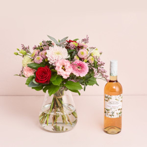 Interflora Den betænksomme med Na.Ti.Vo Rosé
