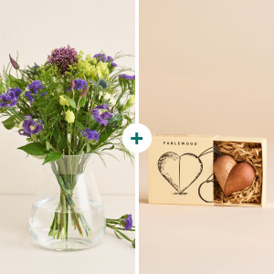 Interflora Den naturlige med hjertenøglering