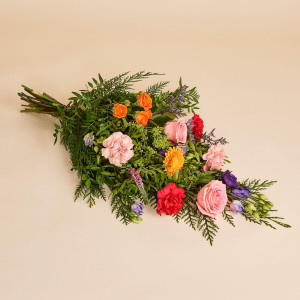 Interflora Bårebuket i livets farver