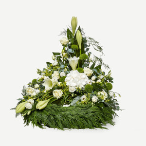 Interflora Krans med dekoration i klassisk stil - creme