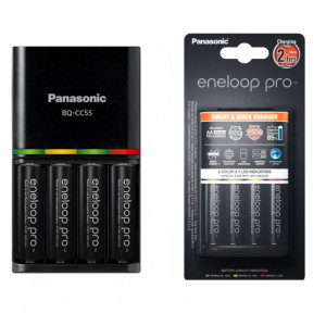 Ładowarka Panasonic Eneloop Pro + 4x aku. R6 2500mAh
