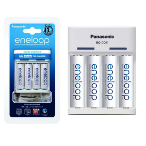 Ładowarka Panasonic Eneloop + 4x aku. R6 2000mAh