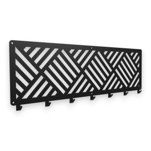 Stalowy, ozdobny wieszak ścienny "Panel-3" 75cm
