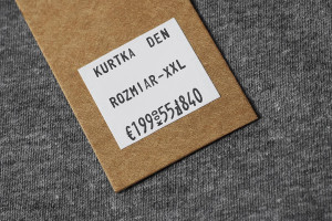 Rolka metek 28x29mm Biała Prosta