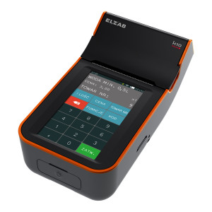 Kasa fiskalna Elzab K10 Online - Bluetooth/WiFi - Czarno-pomarańczowy