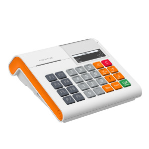 Kasa fiskalna Novitus Link Online – nowoczesny ekran dotykowy i wygoda obsługi - Biało-pomarańczowy - GSM