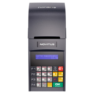 Kasa fiskalna Novitus Nano – kompaktowa i mobilna - Czarno-Szary - LAN