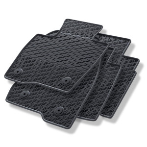 Tappetini auto in gomma compatibili con Ford Galaxy IV Monovolume (2015-2023) - tappeti gomma - nero - 4 pz.