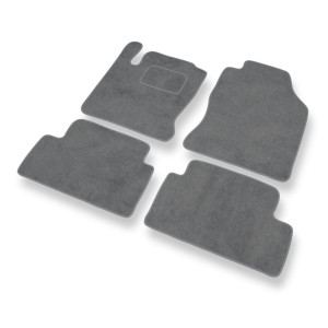 Premium tappetini auto in velluto compatibili con Ford Focus I Hatchback, Station Wagon, Berlina (1998-2005) - tappeti auto grigio