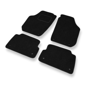 Tappetini in feltro compatibili con Skoda Fabia II Hatchback, Station Wagon (2007-2014) - tappeti auto nero