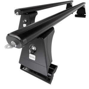 Barre portatutto in alluminio compatibili con BMW 5 F10 Berlina (2010-2017) - con punti di fissaggio di serie - portapacchi auto colore nero - portab