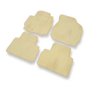 Premium tappetini auto in velluto compatibili con Ford Maverick III SUV (2003-2007) - tappeti auto beige