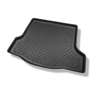 Vasca baule compatibile con Dacia Logan II Berlina (03.2013-12.2020) - tappetino per bagagliaio - tappeto bagagliaio per auto