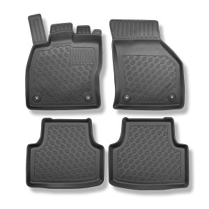 Tappetini Auto in TPE compatibili con Skoda Octavia III 5E Liftback (02.2013-05.2020) - tappeti auto neri