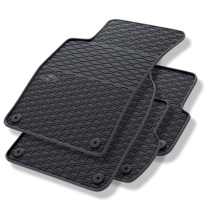 Tappetini auto in gomma compatibili con Audi A4 B6 Avant, Cabriolet, Berlina (2000-2006) - tappeti gomma - nero - 4 pz.