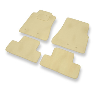 Premium tappetini auto in velluto compatibili con Ford Mustang V Coupé, Cabriolet (2005-2014) - tappeti auto beige