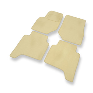 Premium tappetini auto in velluto compatibili con Hyundai Terracan SUV (2001-2006) - tappeti auto beige