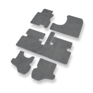 Premium tappetini auto in velluto compatibili con Honda Stream I Monovolume (2001-2006) - tappeti auto grigio