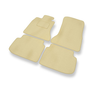 Premium tappetini auto in velluto compatibili con BMW 5 F07 Gran Turismo (2008-2017) - tappeti auto beige