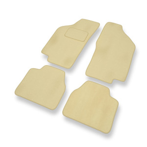 Premium tappetini auto in velluto compatibili con Lancia Delta II Hatchback (1993-1999) - tappeti auto beige