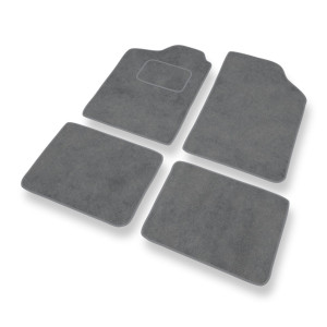 Premium tappetini auto in velluto compatibili con Renault Clio I Hatchback (1990-1998) - tappeti auto grigio