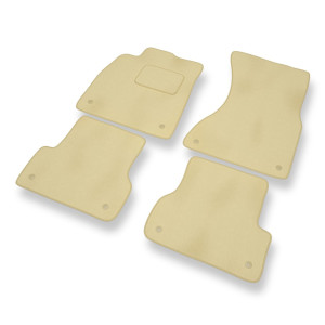 Premium tappetini auto in velluto compatibili con Audi A6 IV C7 Avant, Sedan (2011-2018) - tappeti auto beige
