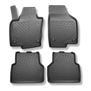 Tappetini Auto in TPE compatibili con Volkswagen Tiguan I SUV (07.2007-04.2016) - tappeti auto neri