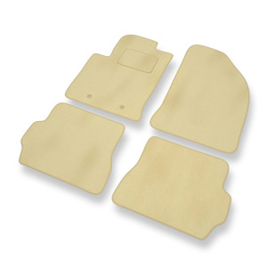 Premium tappetini auto in velluto compatibili con Ford Fusion I FL Monovolume (2006-2013) - tappeti auto beige