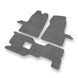 Premium tappetini auto in velluto compatibili con Ford Transit VI Van (2000-2006) - tappeti auto grigio