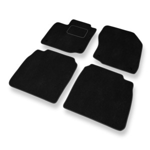Premium tappetini auto in velluto compatibili con Honda Civic IX Coupé, Hatchback, Berlina, Tourer (2012-2017) 3 porte, 5 porte - tappeti auto nero