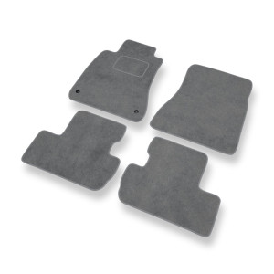 Premium tappetini auto in velluto compatibili con Lexus IS II XE20 Berlina (2005-2012) - tappeti auto grigio