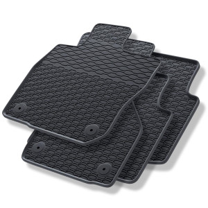 Tappetini auto in gomma compatibili con Volkswagen Passat B9 Variant (2024-....) - tappeti gomma - nero - 4 pz.