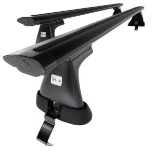 Barre portatutto in alluminio compatibili con Skoda Octavia mk II Liftback (2009-2012) - senza punti di fissaggio di serie - portapacchi auto colore