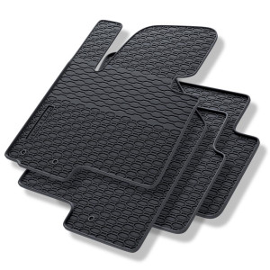 Tappetini auto in gomma compatibili con Hyundai ix35 SUV (2009-2015) - tappeti gomma - nero - 4 pz.