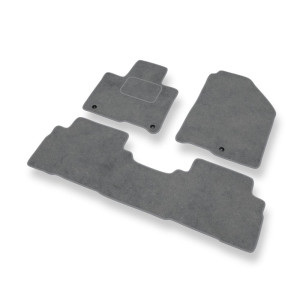 Premium tappetini auto in velluto compatibili con Kia Sorento III SUV (2014-2020) - tappeti auto grigio