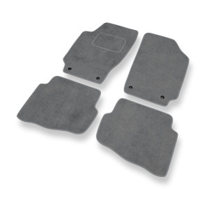 Premium tappetini auto in velluto compatibili con Skoda Fabia I Hatchback, Station Wagon, Berlina (1999-2007) - tappeti auto grigio