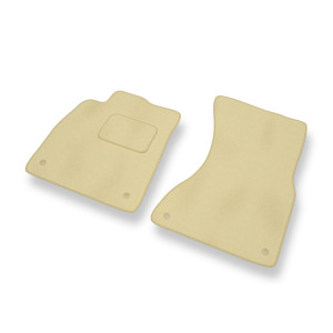 Premium tappetini auto in velluto compatibili con Audi A6 IV C7 Avant, Sedan (2011-2018) - tappeti auto beige