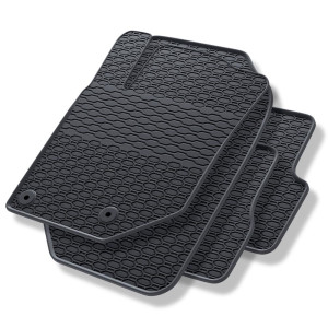 Tappetini auto in gomma compatibili con Opel Corsa F Hatchback (2019-....) - tappeti gomma - nero - 4 pz.