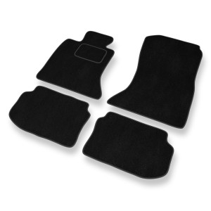 Premium tappetini auto in velluto compatibili con BMW 5 M5 V F10 FL Berlina (2013-2017) - tappeti auto nero