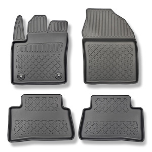 Tappetini Auto in TPE compatibili con Toyota C-HR I, II SUV (01.2017-....) - non per versione Plug-in ibrida - tappeti auto neri