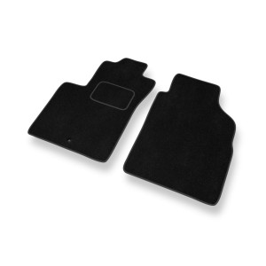 Premium tappetini auto in velluto compatibili con Fiat 500 Hatchback (2007-2012) - tappeti auto nero