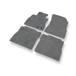 Premium tappetini auto in velluto compatibili con Nissan Note E12 Hatchback (2013-2016) - tappeti auto grigio