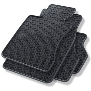 Tappetini auto in gomma compatibili con BMW 5 E60, E61 Berlina, Touring (2003-2010) - tappeti gomma - nero - 4 pz.