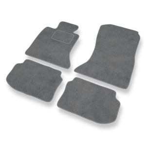Premium tappetini auto in velluto compatibili con BMW 5 F10, F11 Berlina, Touring (2010-2013) - tappeti auto grigio