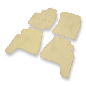 Premium tappetini auto in velluto compatibili con Daewoo Musso SUV (1995-2005) - tappeti auto beige