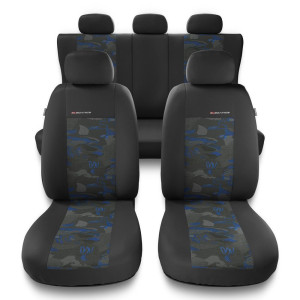 Coprisedili compatibili con Jeep Grand Cherokee I, II, III, IV, V (1992-....) – fodere sedili universali - set coprisedili auto – UNE-BL