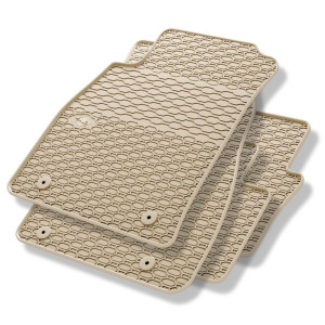 Tappetini auto in gomma compatibili con Opel Insignia I Liftback, Berlina, Sports Tourer (2008-2017) - tappeti gomma - beige - 4 pz.