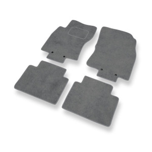 Premium tappetini auto in velluto compatibili con Nissan X-trail III SUV (2013-2022) - tappeti auto grigio